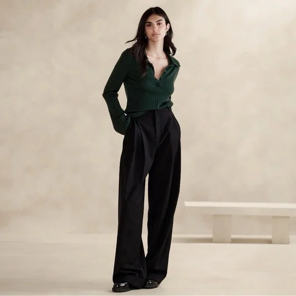 Banana Republic NEZHA MERINO SWEATER POLO - Picture 2 of 6